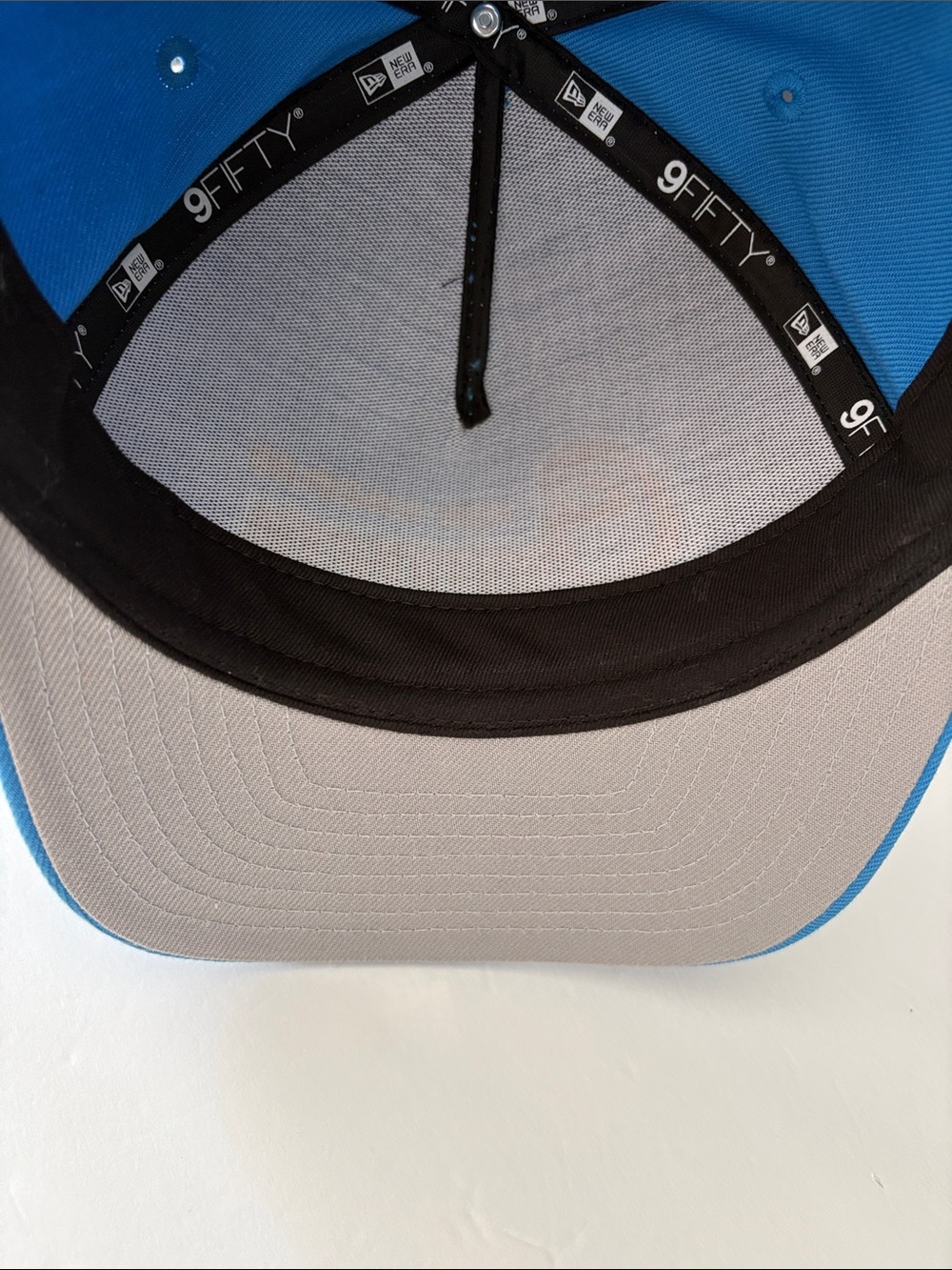 Men's New Era Powder Blue Los Angeles Chargers A-Frame 9FIFTY Snapback Hat - Picture 7 of 9